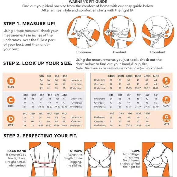 Warner's Flex Revolution Underwire Contour Bra Black RD3761A Size 36DD NWT - Picture 5 of 5